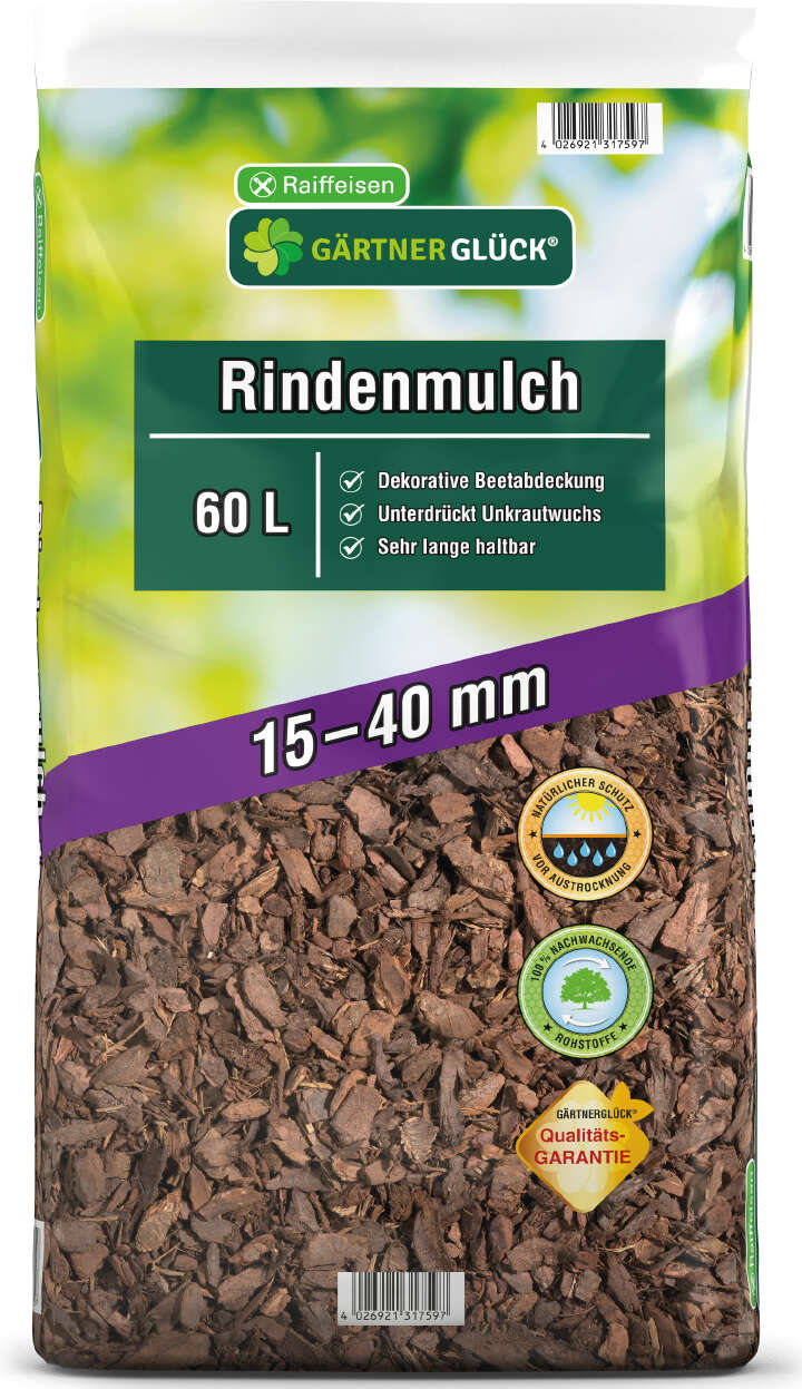 GÄRTNERGLÜCK Rindenmulch 15-40 mm